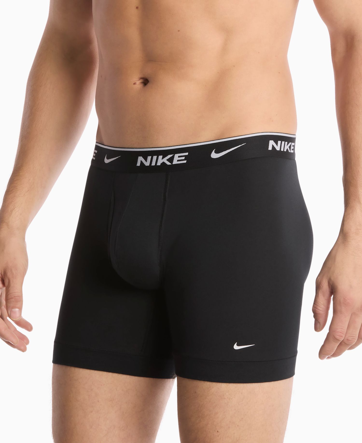 Mens Dri-FIT Essential Cotton Stretch Boxer Briefs, 3-Pack