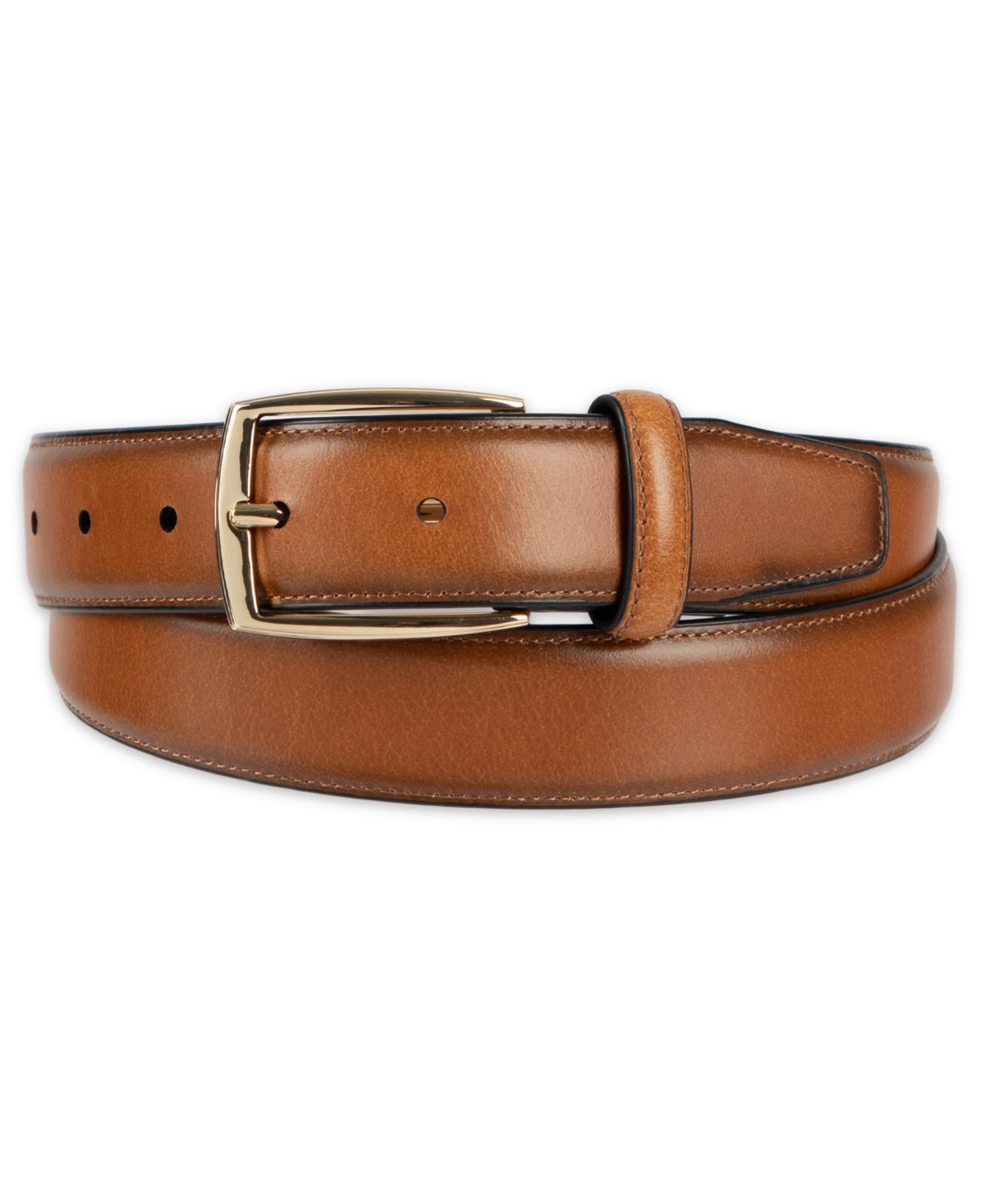 Мужские Club Room Men's Luxury Pebbled Leather Belt — фото 1