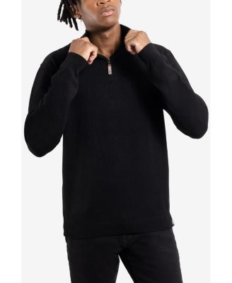 Men's SPRING + MERCER Quarter Zip Mock Neck Sweater