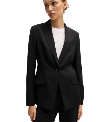 Women's Slit Cuff Regular-Fit Jacket