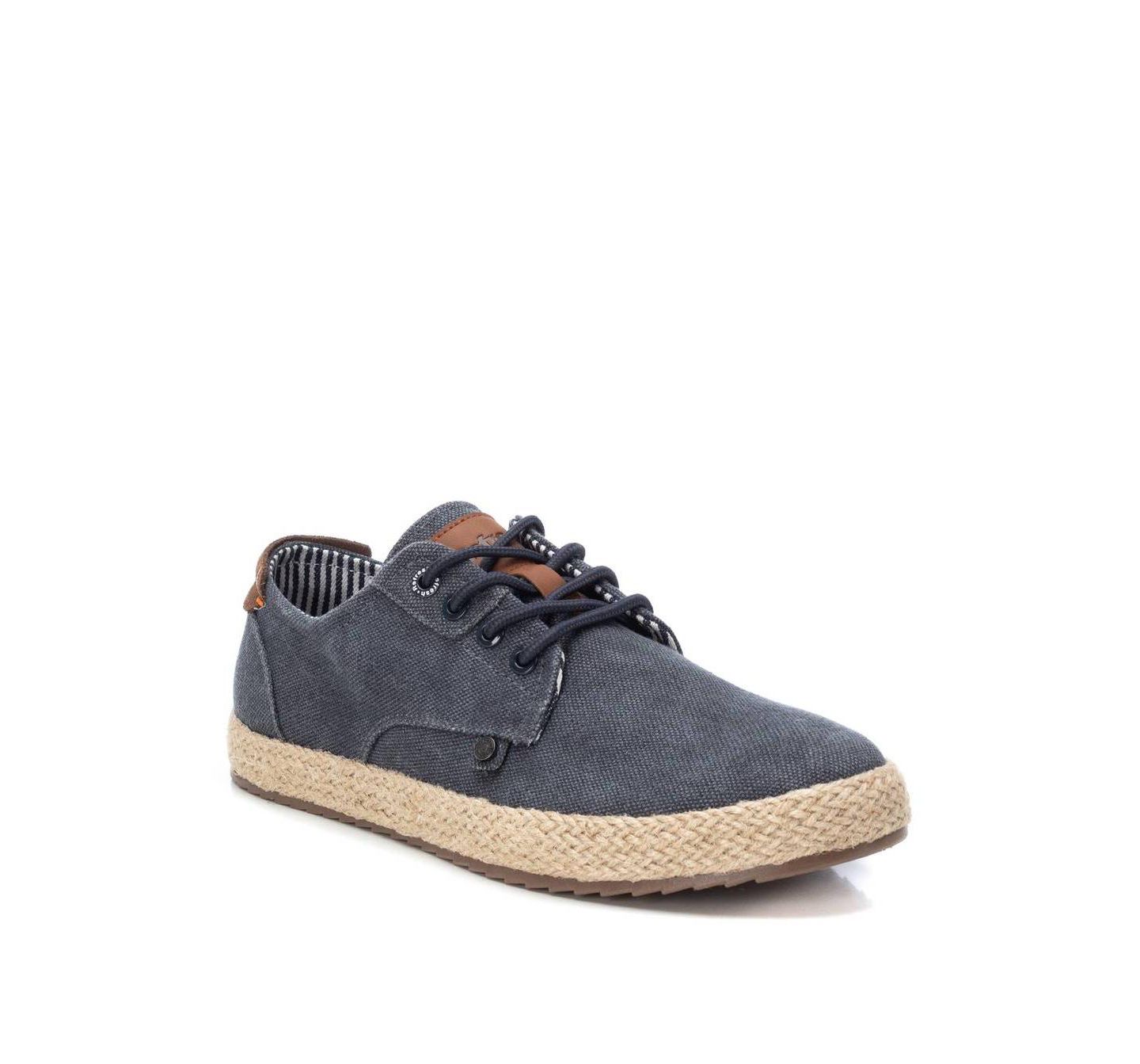 Мужские туфли XTI Casual Jute Wrapped Sole Oxfords, цвет: Тёмно-синий — фото 1