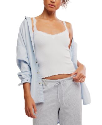 Women's Spring Fever Lace Detail V-Neck Cami Top