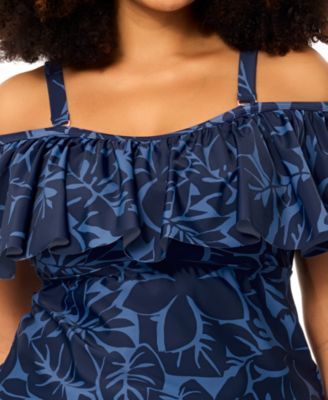 Plus Size Tortuga Tankini Top