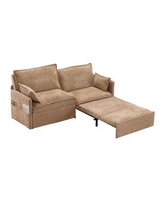 Streamdale  Furniture Versatile 3-in-1 Chenille Sleeper Sofa with Storage & Charging