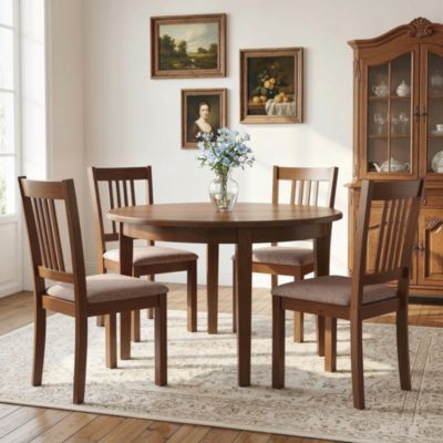 Dining Chairs Set of 2, Upholste Kitchen Chairs, Taupe
