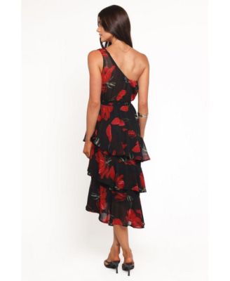 Women's Brigette One Shoulder Tiered Midi Dress