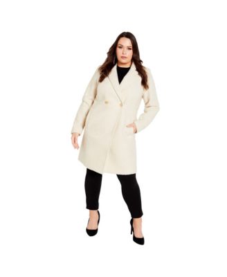Women's Estelle Double Button Collared Coat