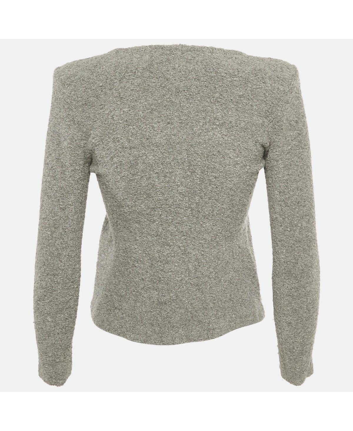 Pre-Owned Isabel Marant Women's Etoile Grey Textured Knit Button Front Cardigan