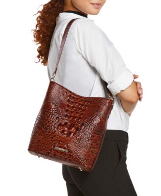 Celina Medium Leather Bucket Handbag