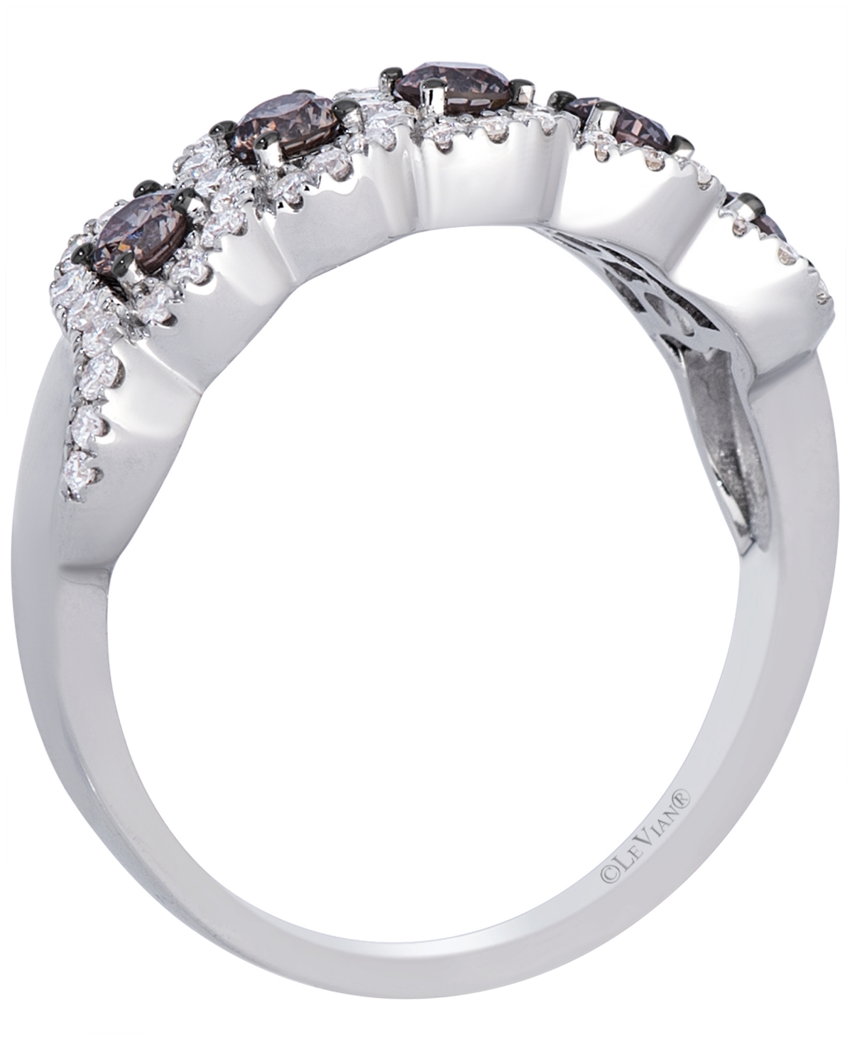 Le Vian Chocolate Diamond (0.43 ct. t.w.) & Vanilla Diamond (0.31 ct. t.w.) Ring in 14k Vanilla Gold