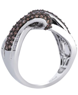 Chocolate Diamond (1.03 ct. t.w.) & Vanilla Diamond (0.21 ct. t.w.) Ring in 14k Vanilla Gold