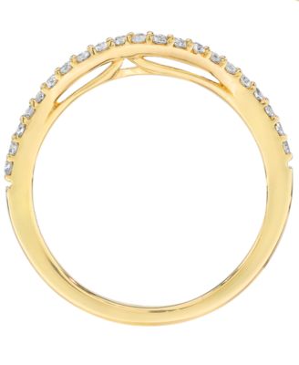 Vanilla Diamond (0.17 ct. t.w.) Bridal Ring in 14k Honey Gold