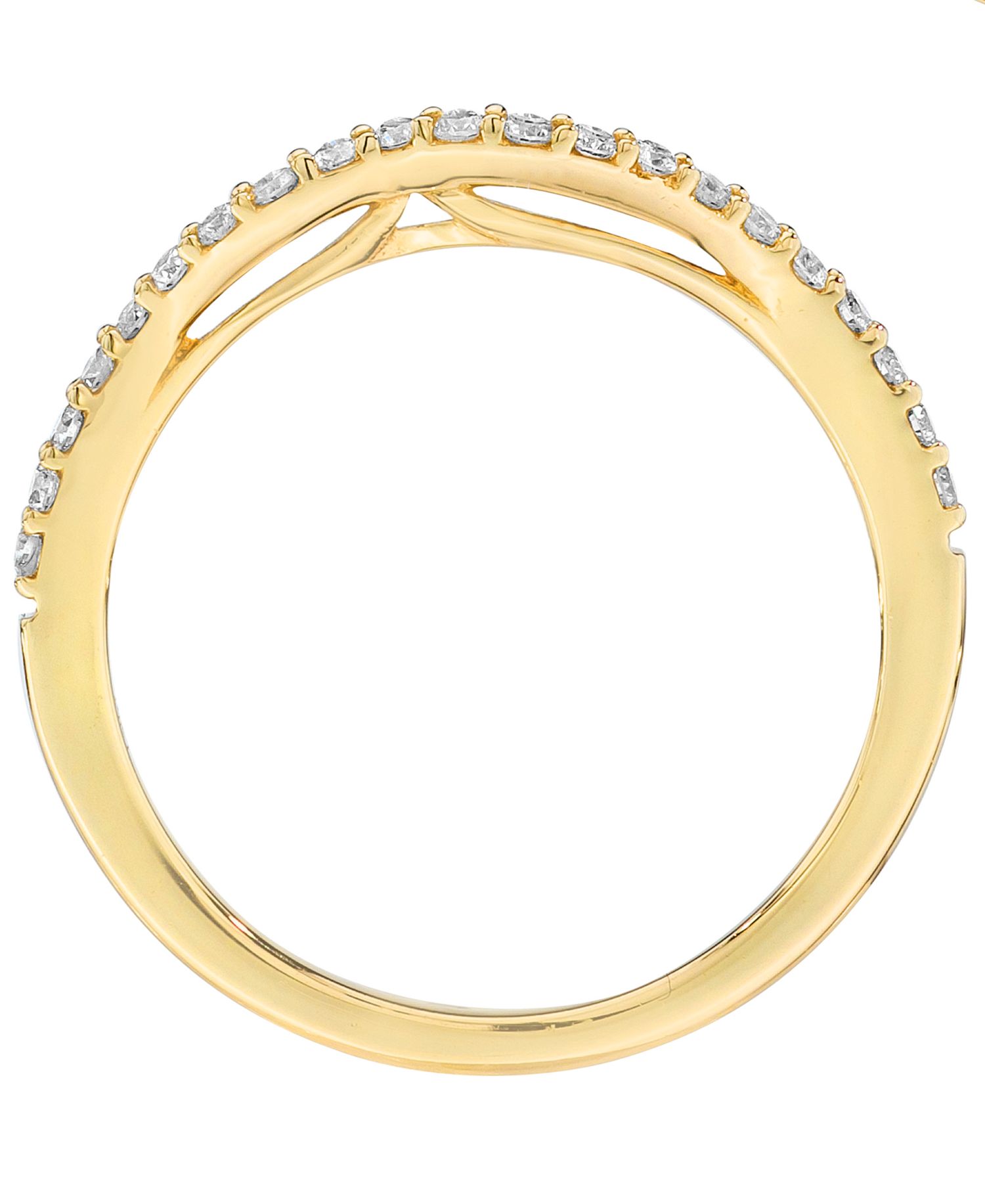 Vanilla Diamond (0.17 ct. t.w.) Bridal Ring in 14k Honey Gold