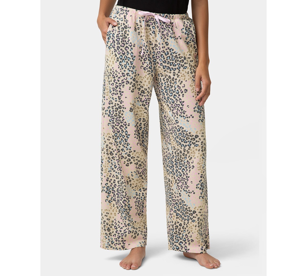 Женские Hue Women's Cotton Printed Mid-Rise Pants — фото 1