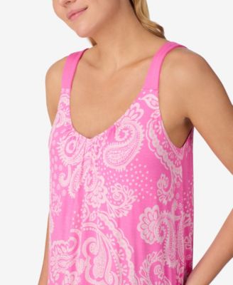 Women's Paisley Printed Sleeveless Midi Gown