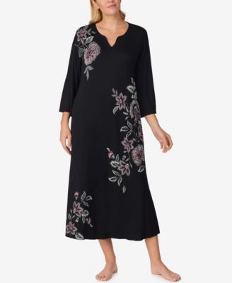 Women's Printed Long-Sleeve Sleep Gown