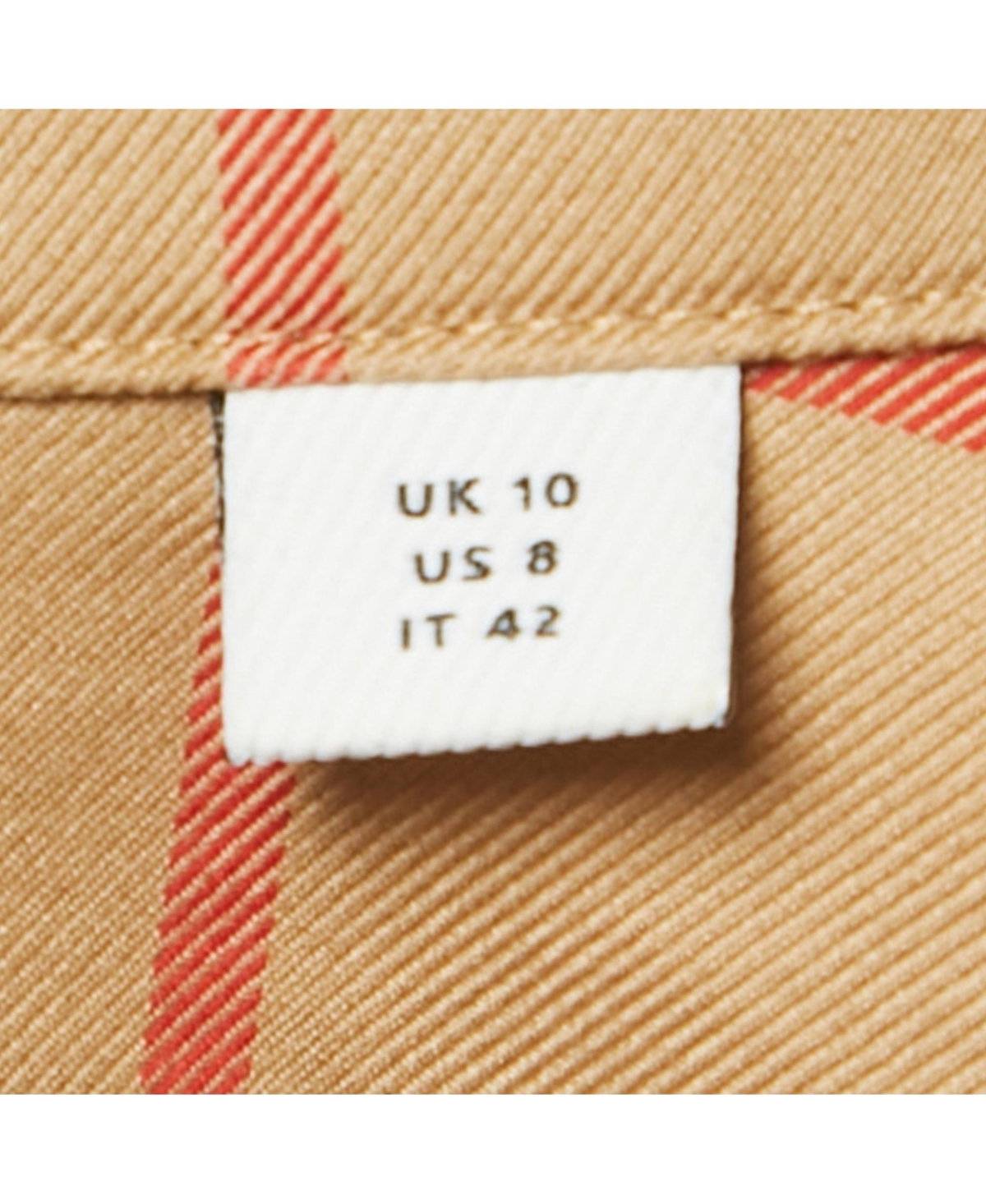 Pre-Owned Burberry Women's Beige Anette Vintage Check Cotton Shirt