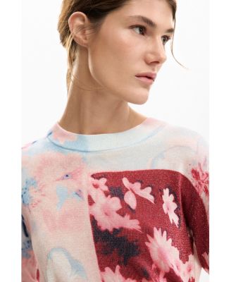 Women's Fine knit collage sweater