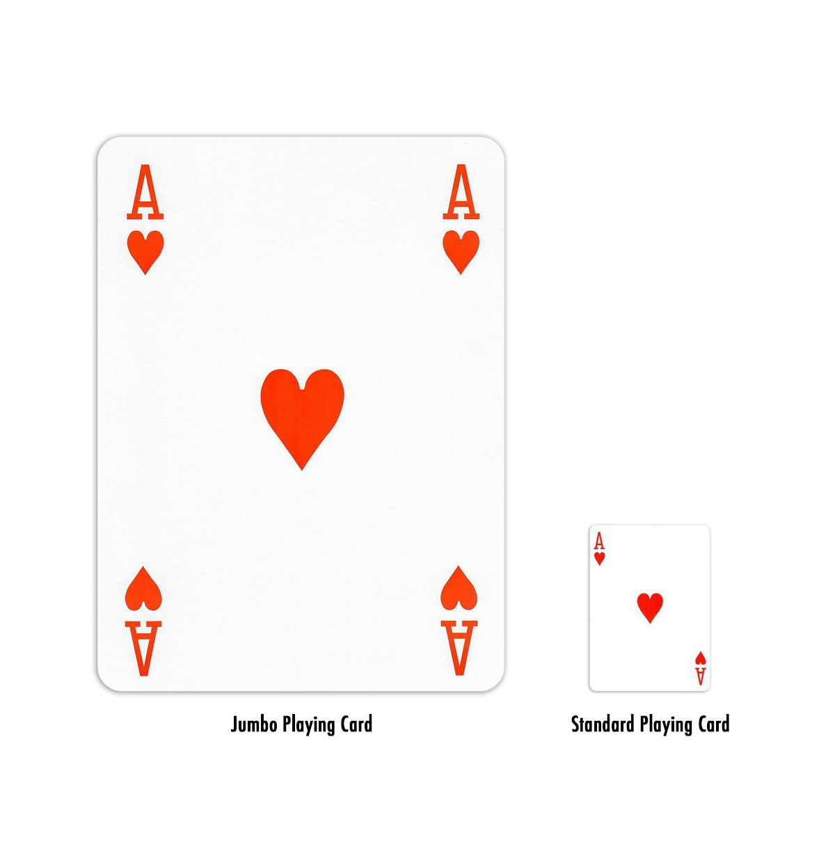 Gse Games & Sports Expert 8"x11" Super Jumbo Playing Cards, Giant Playing Cards, Oversized Extra Large Card Game for Kids & Seniors