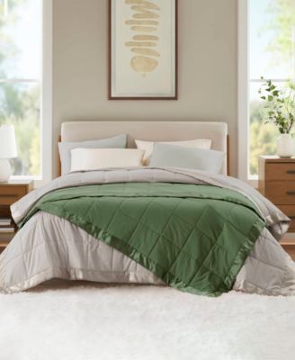 Windom Lightweight Down Alternative Satin Trim Blanket, Full/Queen