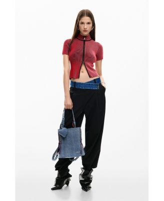 Women's Small denim heart backpack