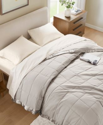 Windom Lightweight Down Alternative Satin Trim Blanket, Twin