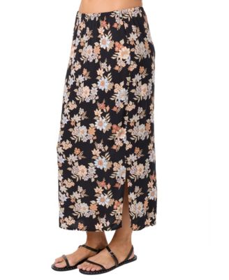 Women's Bellamy Bali Floral Printed Pull-On Midi Skirt