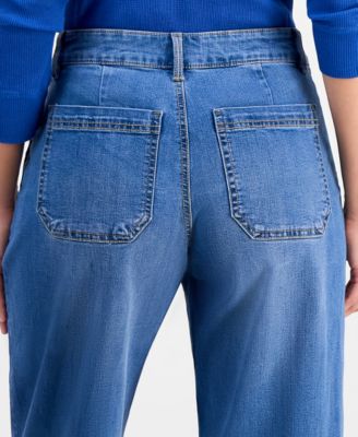 Women's Utility-Pocket Barrel Jeans