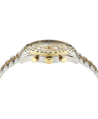 Men's Chrono Master Two-Tone Stainless Steel Bracelet Watch, 44mm