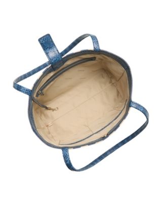 Mona Large Striped Canvas Tote Bag