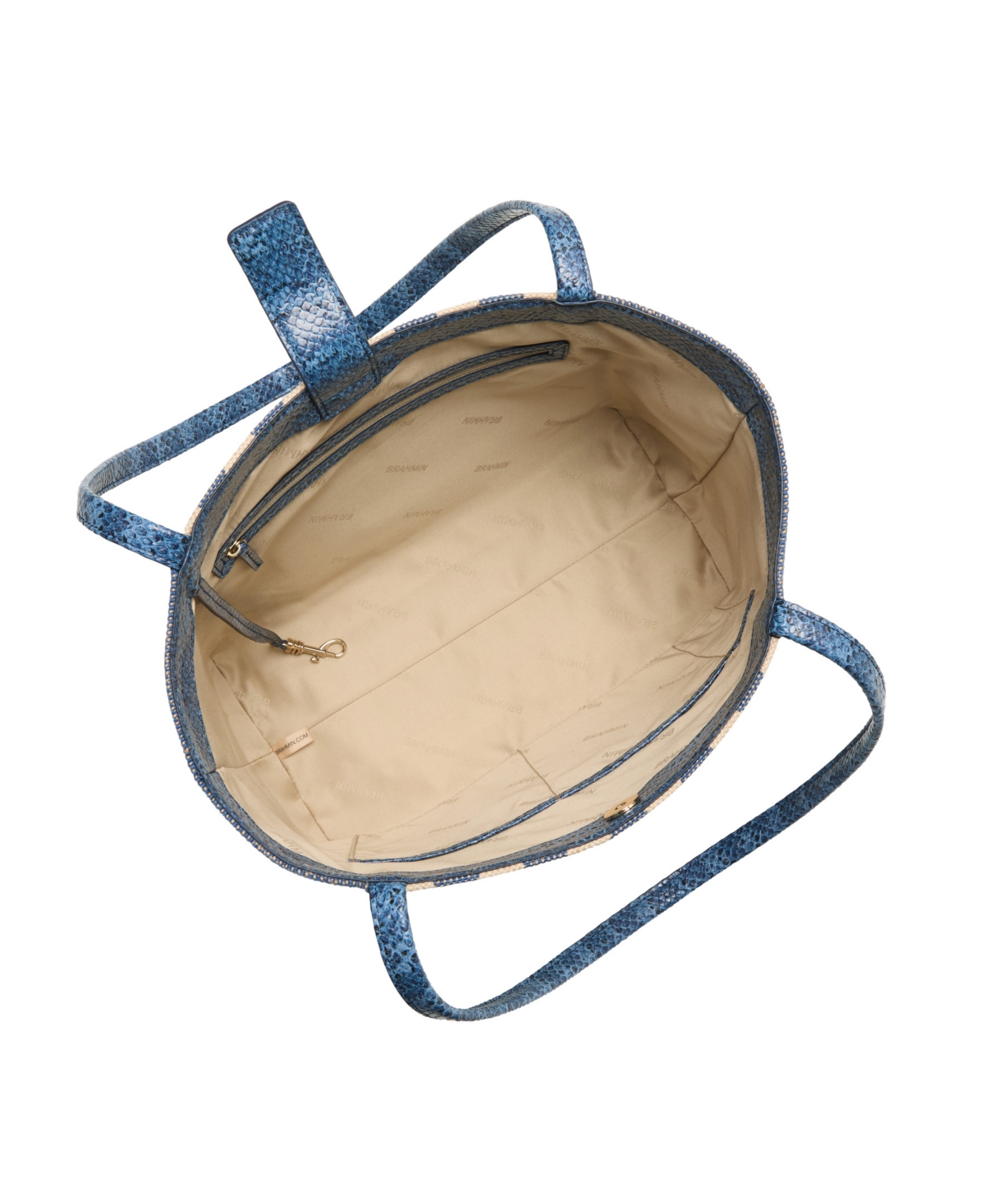 Brahmin Mona Striped Large Tote Bag