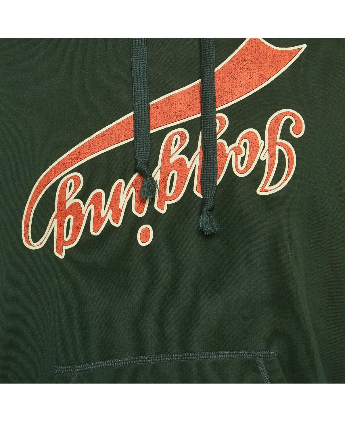 Pre-Owned Dolce & Gabbana Men's Green Printed Cotton Distressed Hoodie