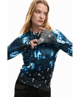 Women's Fine Floral Sweater