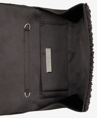 Caitlin Pleated Satin Clutch