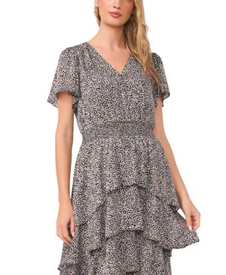 Women's Four Teir Pull-On Layered Dress