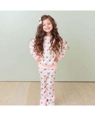 Toddler Girls Coquette Clover St. Patrick's Day Sweatshirt