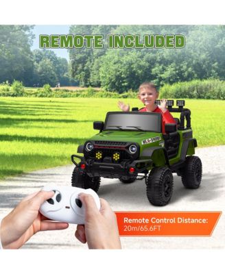 Kids 12V Electric Ride On Car with Parent Remote Control and Shock Absorbing Wheels for Ages 3 to 6