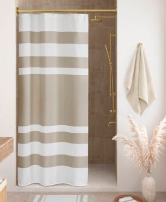 Madison Park Spa Waffle 3M-Scotchgard Shower Curtain, 36" x 72"