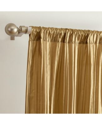 Athena Faux Silk Window Curtain and Scarf Set