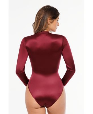 Women's Shapewear Printed High-Waist Tummy-Control Bodysuit