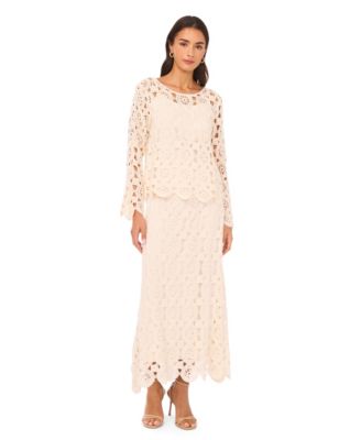 Women's Crochet Midi Skirt