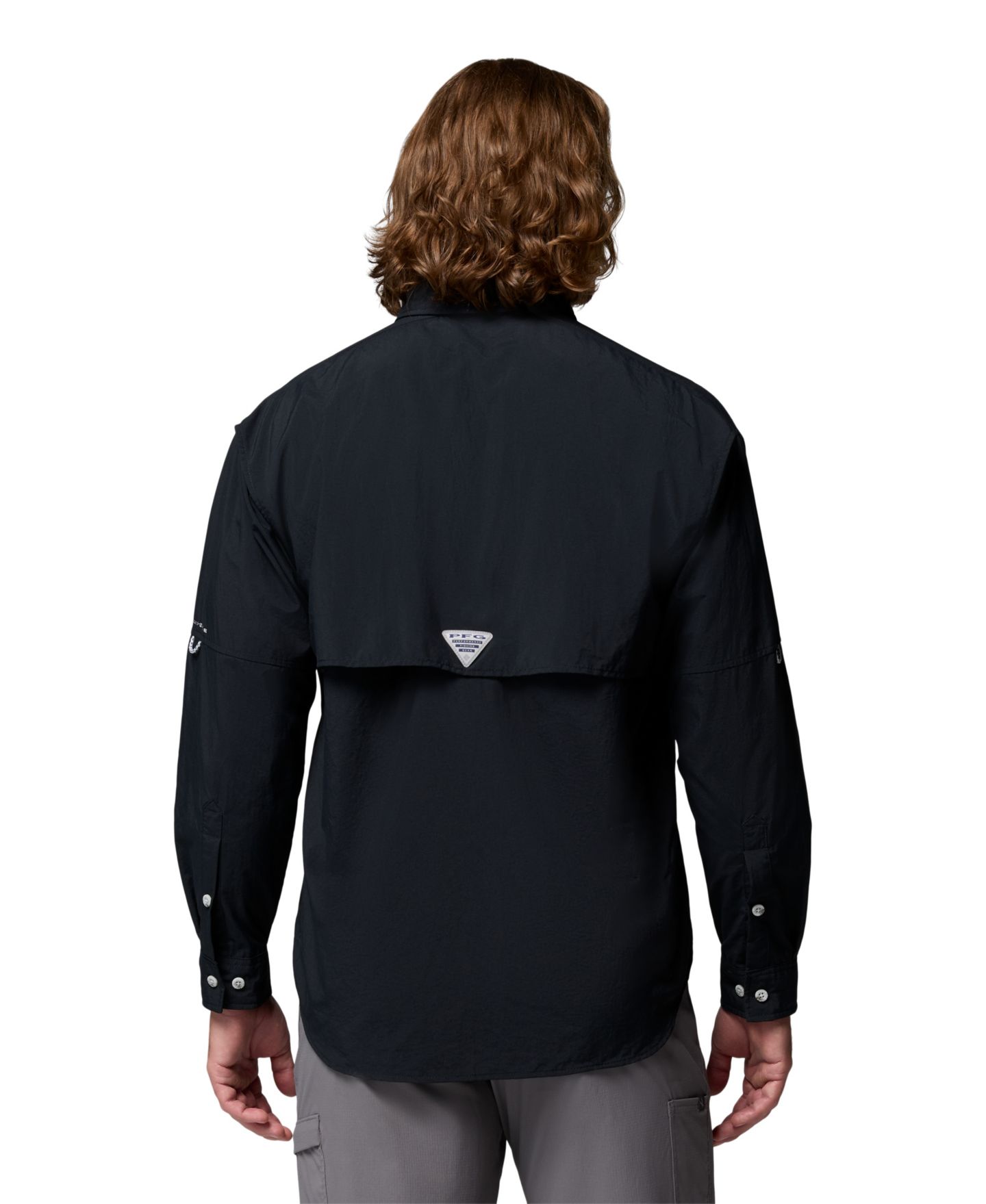 Мужская рубашка Columbia Bahama II Long-Sleeve, цвет: Чёрный — фото 6