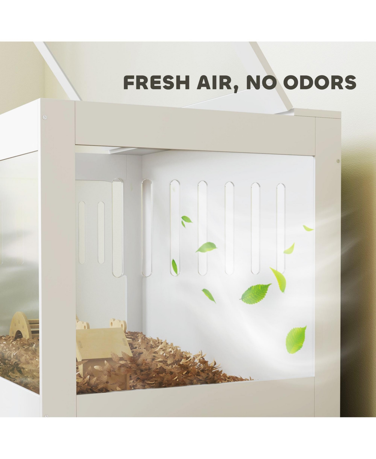 PawHut Hamster Cage with Openable Top, Hut, Small Animal Habitat,