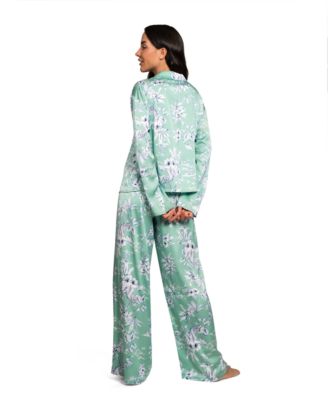 Women's Long-Sleeve Sleep Top & Pants, 2-Piece Set