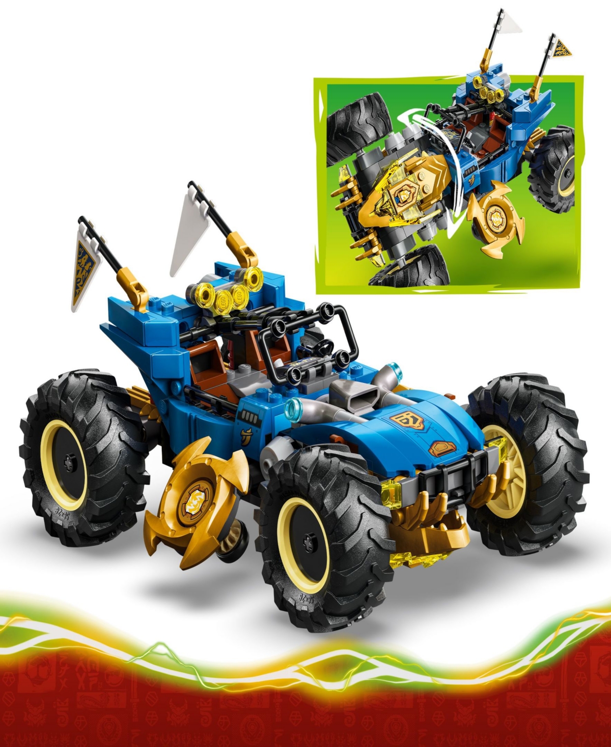 Lego Ninjago Jay's Transforming Car Toy 71856, 387 Pieces
