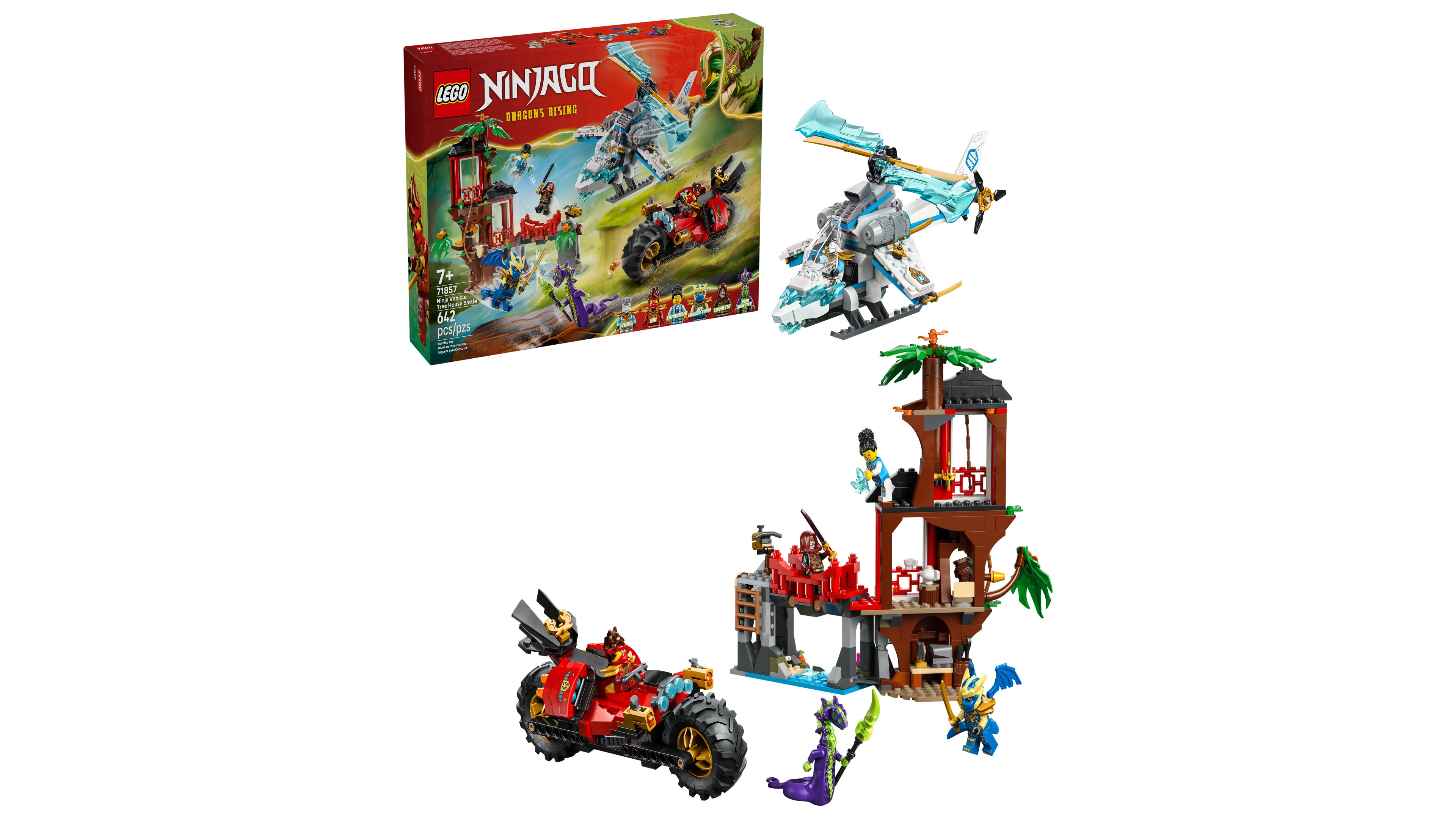 Lego Ninjago Ninja Vehicle Tree House Battle 71857, 642 Pieces