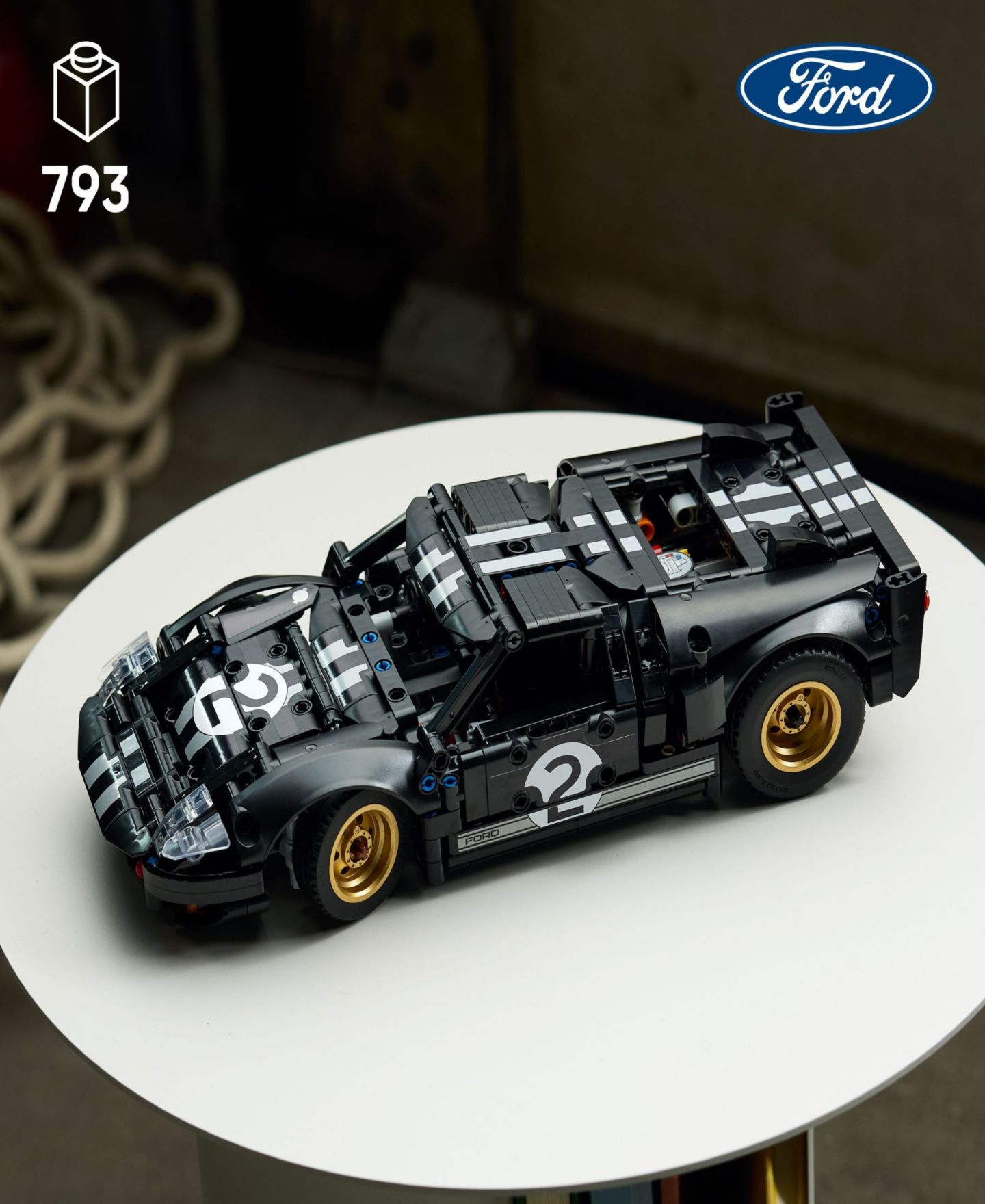 Детский конструктор LEGO® Technic 1966 Ford GT40 Mkii Race Car Building Set 42223, 793 Pieces — фото 2