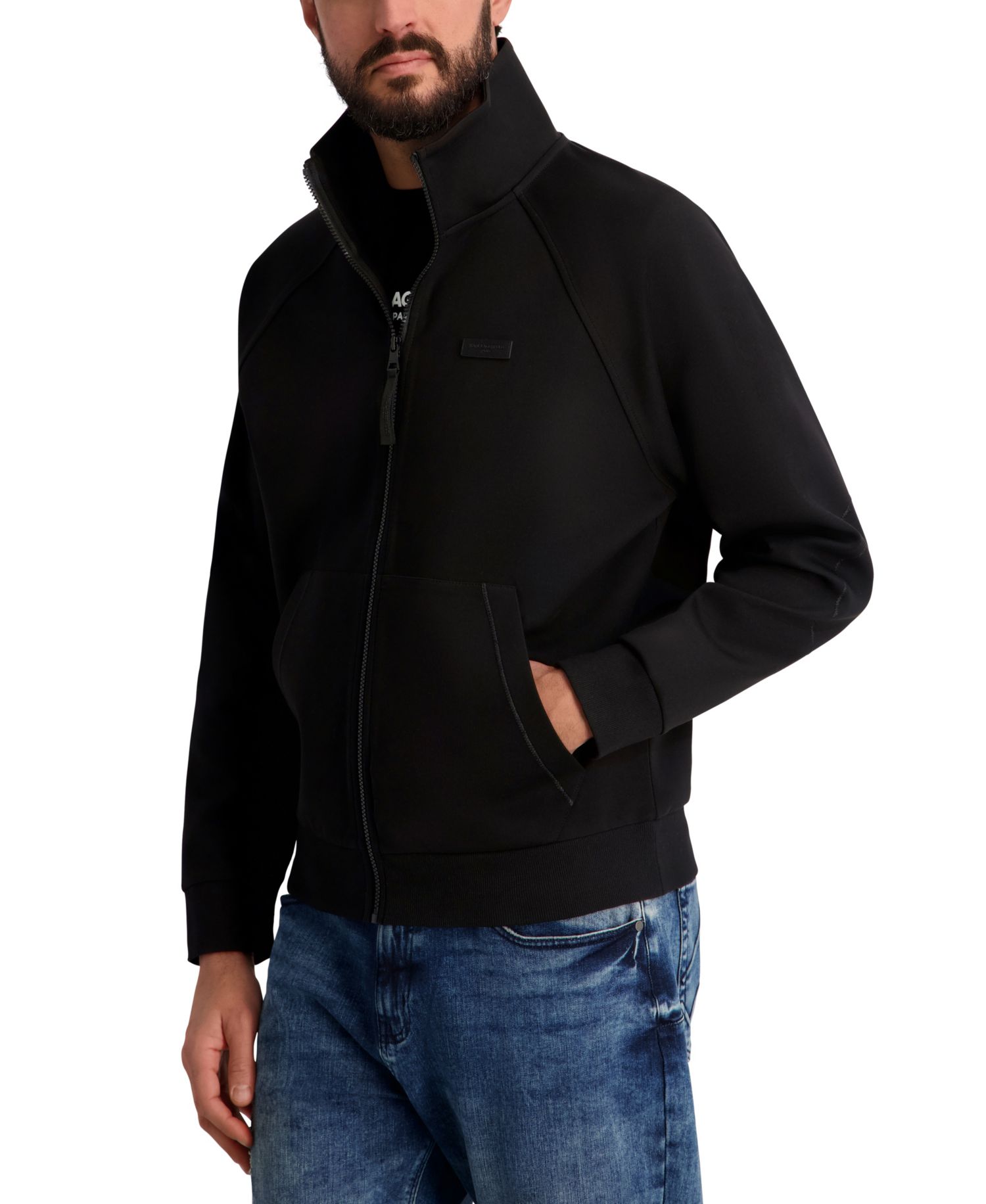 Men's Full-Zip Ponte Track Jacket