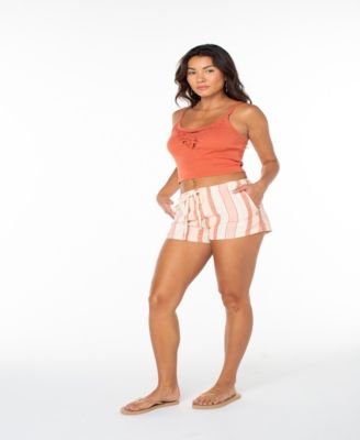 Women's Iyla Stripe Print Relaxed Fit Shorts