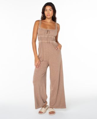Women's Clover Sleeveless Square Neck Jumpsuit